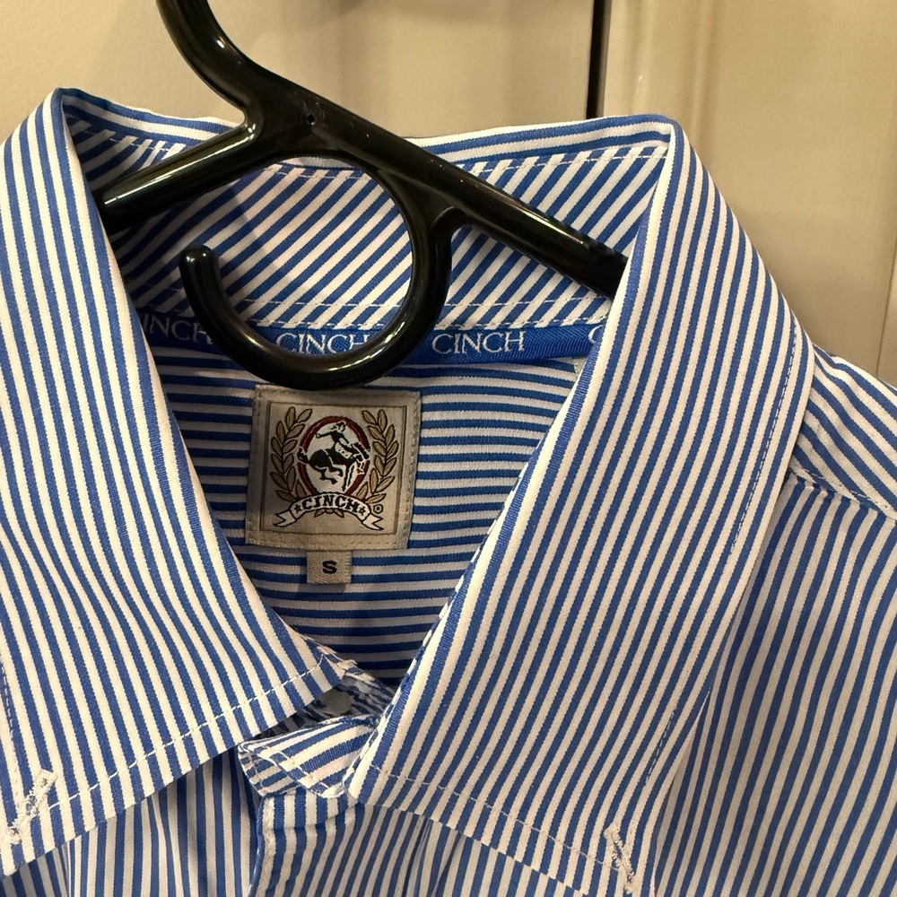 Cinch blue striped button down - image 2